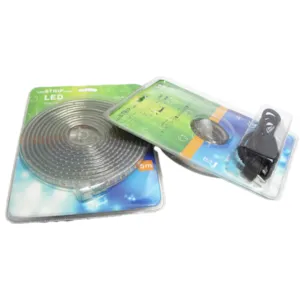 Lyslenke rull varm hvit farge med støpsel 5 m