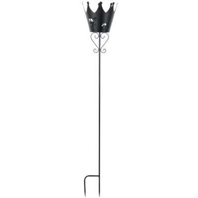 Krone på metallstang H100 cm