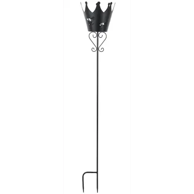 Krone på metallstang H100 cm