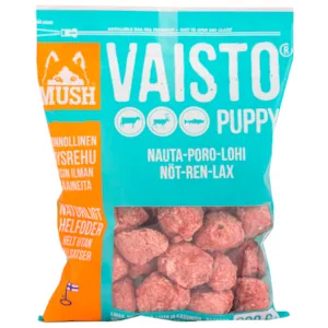 Hundefôr Vaisto Valp okse-rein-laks frosset800 g