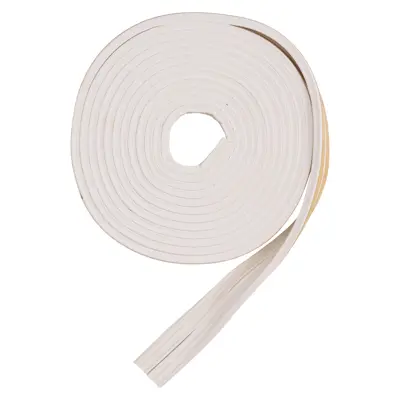 Tetningslist E 9x4 mm 6 m hvit