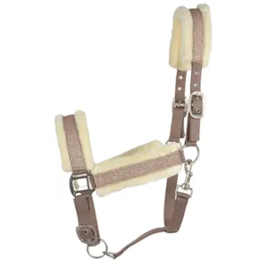 Grime med glitter beige