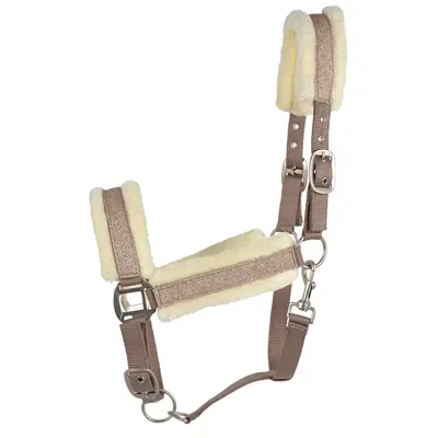 Grime med glitter beige