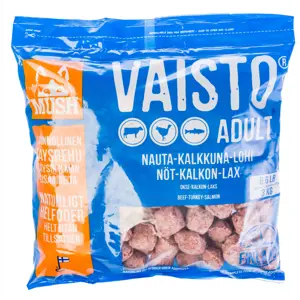 Hundefôr Vaisto hundefòr okse-kalkun-laks frosset 3 kg