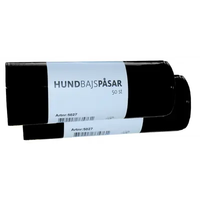 Hundeposer 2x50 stk svart