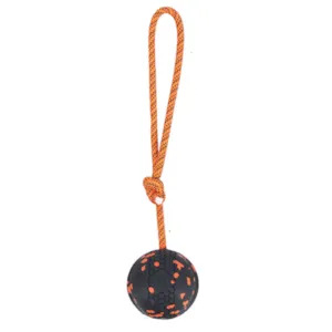 Hundeleke ball på tau D70 mm