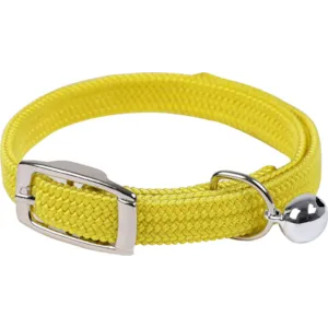 Kattehalsbånd elastisk gul