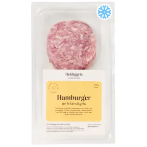 Fryst Hamburger av Frilandsgris 2 pk