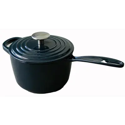 Støpejerngryte blå 1,6 L