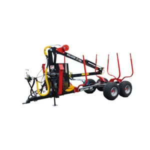 Tømmerhenger 380 med kran