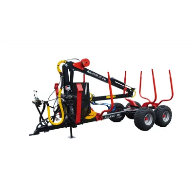 Tømmerhenger 380 med kran