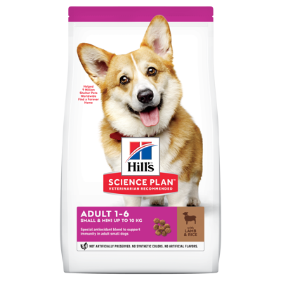 Hundefôr Small & Mini Adult Lam og Ris 1,5 kg
