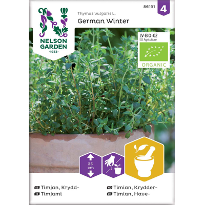 Frø kryddertimian German Winter økologisk