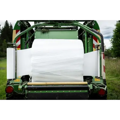 Rundballeplast Performance5 hvit 25 my