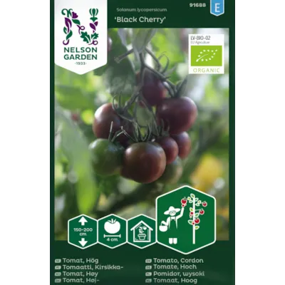 Frø tomat høy Black Cherry økologisk