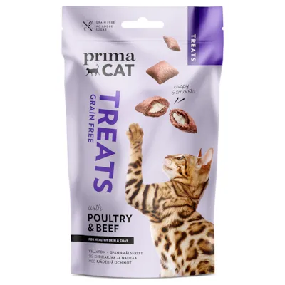 Kattesnacks fjørfe og biff 40 g