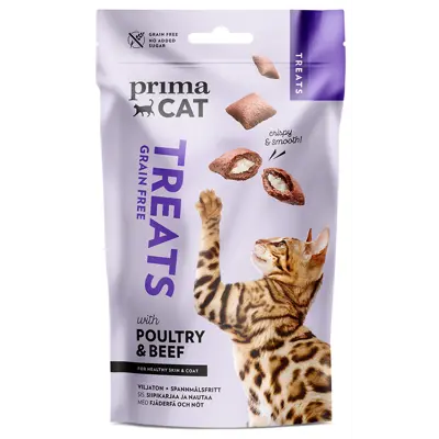 Kattesnacks fjørfe og biff 40 g