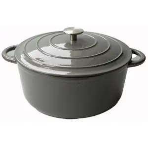 Støpejerngryte grå 6 L