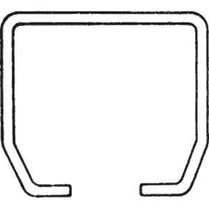 Toppskinne 400 kg 3 m