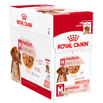 Våtfôr Medium Adult 10x140 g