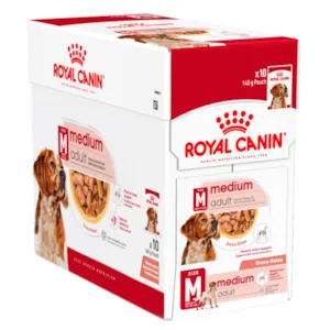 Våtfôr Medium Adult Gravy 10x140 g