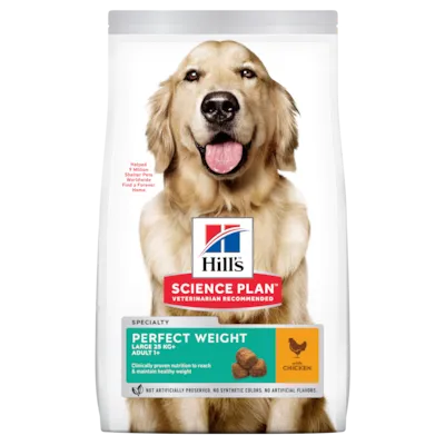 Hundefôr Perfect Weight Large Adult Kyllling 12 kg