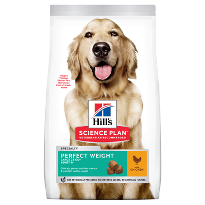 Hundefôr Perfect Weight Large Adult Kyllling 12 kg