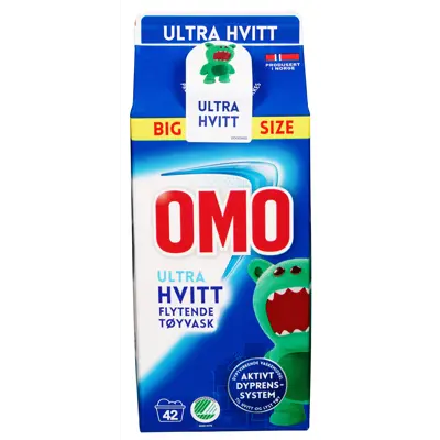 Tøyvask flytende Omo hvitt 1,5 L