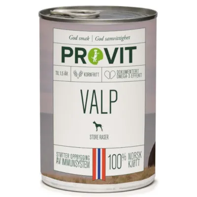 Våtfôr Valp store raser 400 g