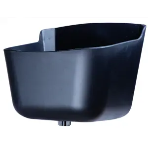 Fôrkrybbe svart 15 L