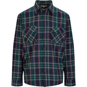 Flanellskjorte kongeblå