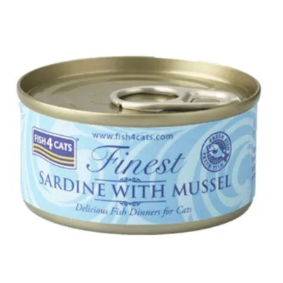 Våtfôr Finest sardiner og musling 70 g