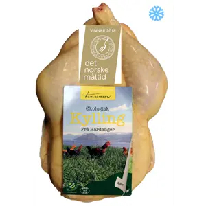 Fryst Hel kylling øko ca 1,9 kg