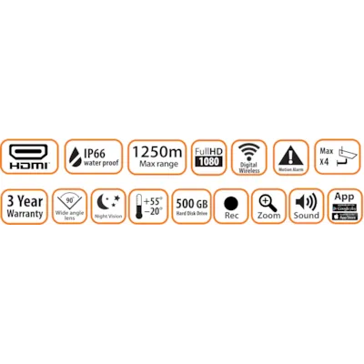 Overvåkningkamera HD med wifi, bilde 2