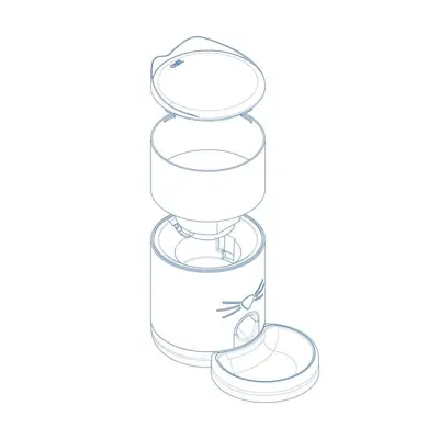 Fôrautomat Catit Pixi 1,2 kg, bilde 5