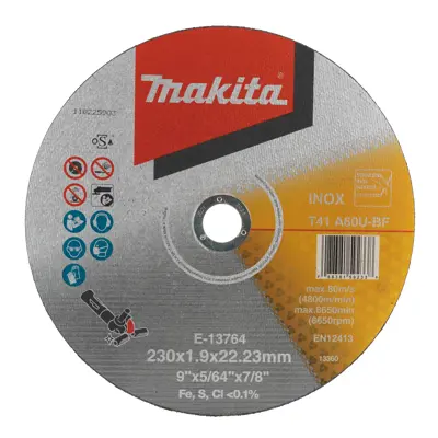 Kappeskive metall og rustfritt 230x1,9 mm