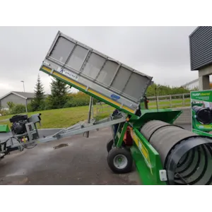 Tilhenger for granulatoppsamling