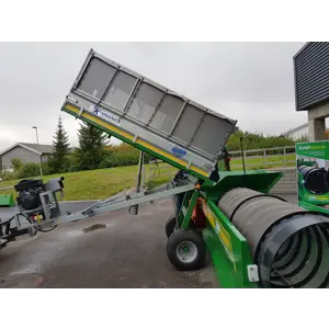 Tilhenger for granulatoppsamling