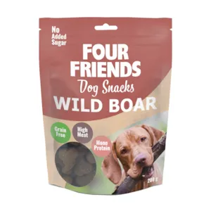 Hundesnacks villsvin 200 g