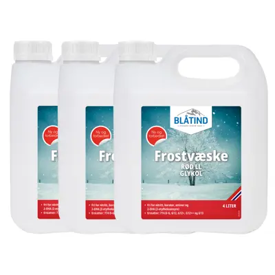 Frostvæske Rød LL 4 L