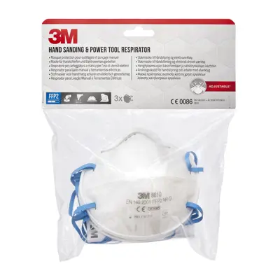 Støvmaske 98810C FFP2 uten ventil 3 pk