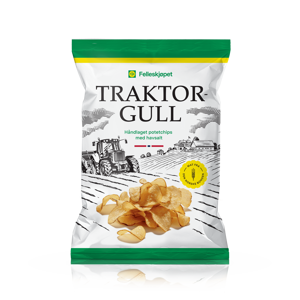 Traktorgull potetchips havsalt 150 g