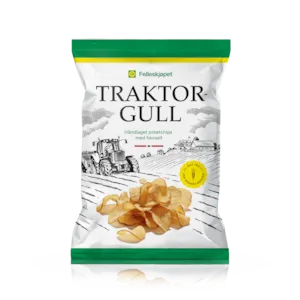Traktorgull potetchips havsalt 150 g