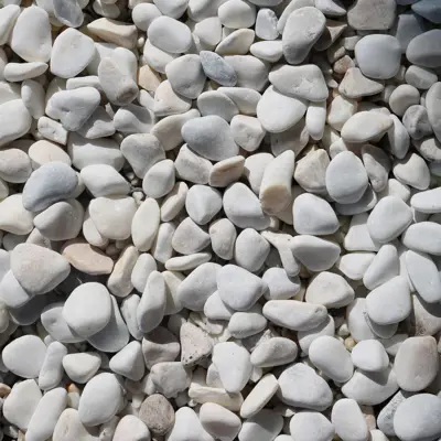 Dekorstein hvit rund 20 kg