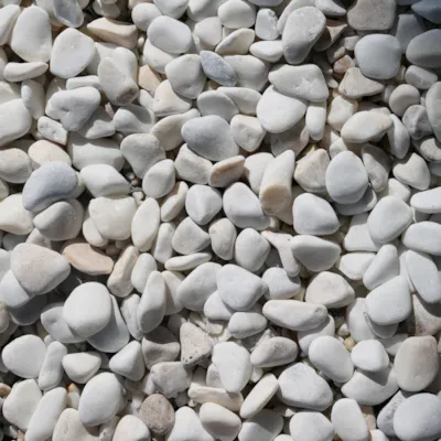 Dekorstein hvit rund 20 kg