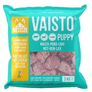 Hundefôr Vaisto Isblå okse-reinsdyr-laks frosset 1 kg