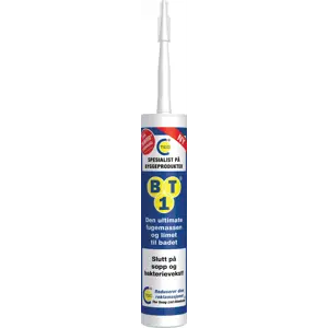 Fugemasse & lim bad BT1 Tribrid hvit 290 ml