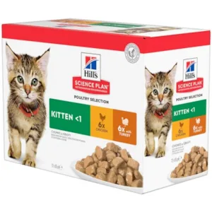 Våtfôr Multipack kylling og kalkun 12x85 g