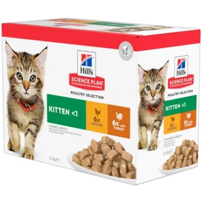 Våtfôr Multipack kylling og kalkun 12x85 g