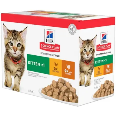 Våtfôr Multipack kylling og kalkun 12x85 g